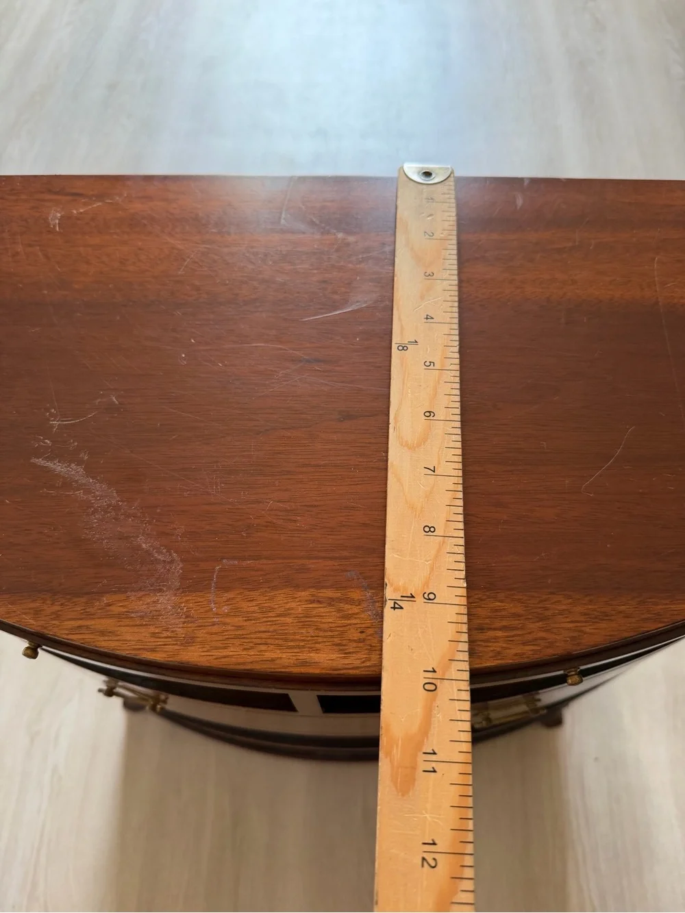 Antique Maitland Glascoe Mahogany Miniature Bow Front Chest Salesman Sample